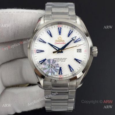 Replica Omega Aqua Terra Ryder Cup Swiss 8500 Watch Steel White Dial